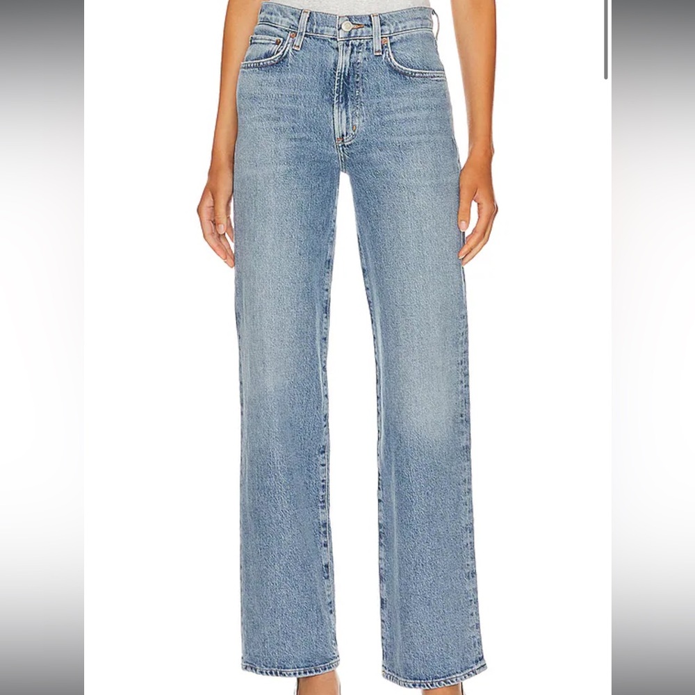 Agolde Harper Mid Rise Relaxed Straight Jeans
